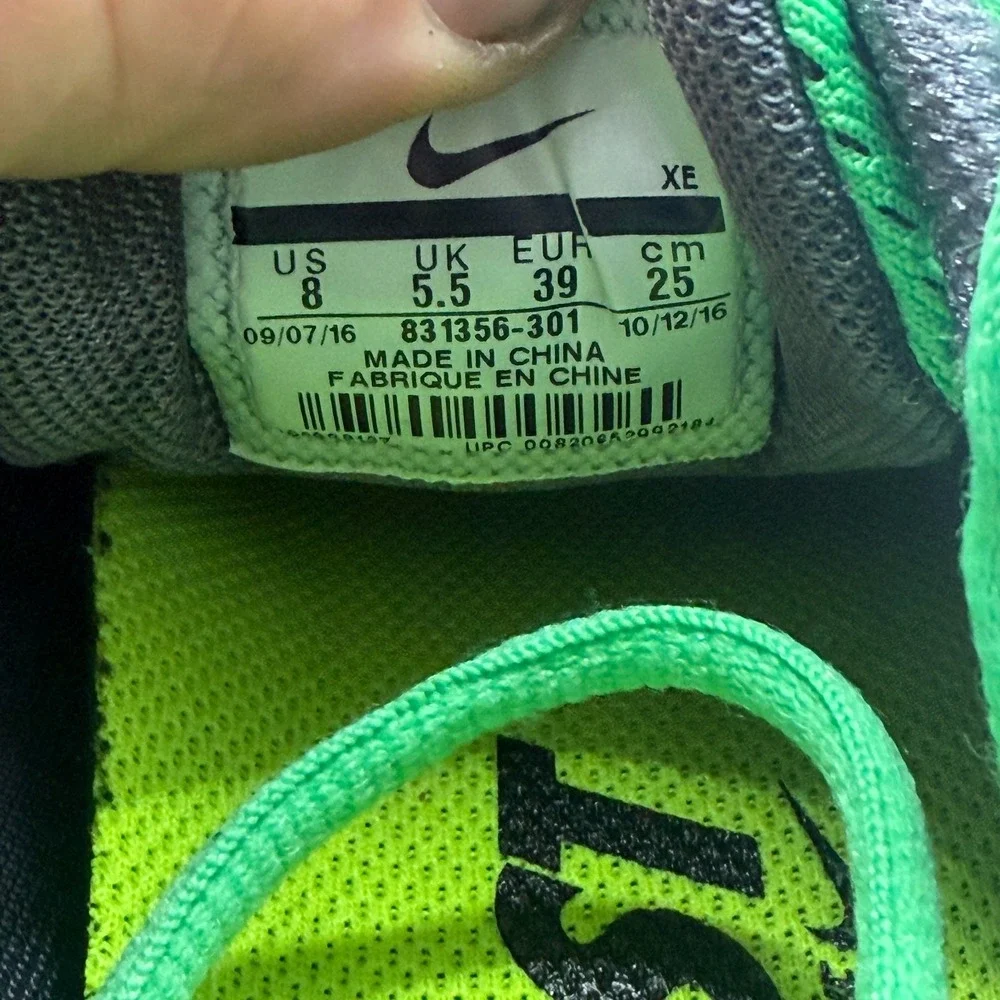 Size‎ 8 Nike Air Zoom Pegasus 33 Bright Neon Rage Green Womens Shoes 831356-301